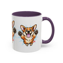 Load image into Gallery viewer, Corgi Coffee Mug - Cute Happy Corgi Accent Mug (11oz)