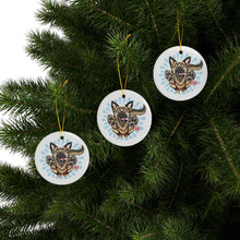 Load image into Gallery viewer, GSD Dog Lover Ceramic Ornaments - Playful German Shepherd Design (1-10 pcs)