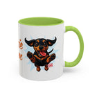 Doxie Mom Coffee Mug | Cute Dachshund Mom Gift (11oz Accent Mug)