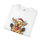 Christmas Yellow Labrador Retriever Dog T-shirt, Unisex Holiday Tee, Pet Lover Gift, Festive Animal Shirt, Funny Canine Apparel