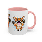 Corgi Coffee Mug - Cute Happy Corgi Accent Mug (11oz)