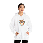 Happy Corgi Jumping hoodie | Cute Dog Illustration Hoodie