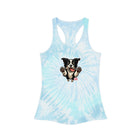 Tie Dye Border Collie Dog Lover Racerback Tank Top | Summer Top, Pet Owner Gift, Festival Wear, Cute Shirt, Beach Outfit
