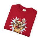 Festive French Bulldog T-shirt, Holiday Shirt, Unisex Tee, Dog Lover Gift, Christmas Apparel, Cute Pet T-shirt