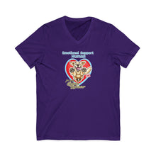 Load image into Gallery viewer, Emotional Support Human - Golden Retriever - Bella Womens V-Neck