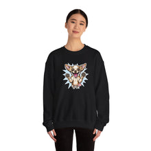 Load image into Gallery viewer, Chihuahua Splash Crewneck Sweatshirt  Cute Jumping Puppy Graphic