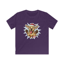 Load image into Gallery viewer, Festive Yellow Lab Dog Lovers Kids Softstyle Tee, Cute Puppy Shirt, Holiday Fun Apparel, Kids Christmas Gift, Pet Lover T-Shirt