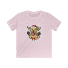 Festive Yellow Lab Dog Lovers Kids Softstyle Tee, Cute Puppy Shirt, Holiday Fun Apparel, Kids Christmas Gift, Pet Lover T-Shirt