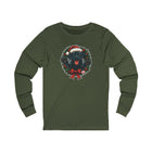 ChristmasBlack Labrador Dog Long Sleeve Tee, Festive Unisex Shirt, Holiday Apparel, Dog Lover Gift, Winter Wear, Cozy Tee