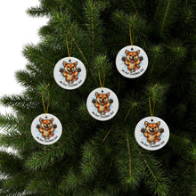 Load image into Gallery viewer, Cute Shiba Inu "My First Christmas 2025" Ornament | Ceramic Ornament