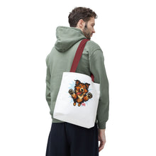 Load image into Gallery viewer, Cute Collie Dog Lover Tote Bag, AOP Dog Art Bag, Pet Owner Gift, Collie Lover Tote, Summer Beach Bag, Gifts for Dog Lovers