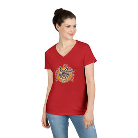 German Shepherd Graphic Tee – Ladies V-Neck Dog Lover Shirt