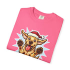 Christmas Yellow Labrador Retriever Dog T-shirt, Unisex Holiday Tee, Pet Lover Gift, Festive Animal Shirt, Funny Canine Apparel