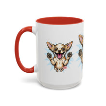 Load image into Gallery viewer, Chihuahua Happy Pup Accent Coffee Mug – Cute Dog Lover Gift (11/15oz)