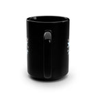 Playful Jumping Weimaraner Dog Mug | Black 15oz Ceramic Coffee and Tea Cup