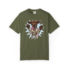 Load image into Gallery viewer, Playful German Shorthaired Pointer Dog Graphic Tee, Casual Pet Lover Shirt, Funny Dog T-Shirt, Gift for GSP Owners
