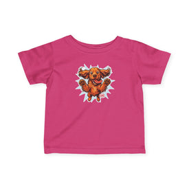 Playful Baby Tee with Adorable Cocker Spaniel Dog Design, Cute Infant Shirt, Toddler Clothing, Perfect Gift for New Parents