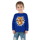 Shiba Inu Puppy Toddler Long Sleeve Tee | Cute Jumping Dog Kids Shirt