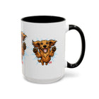 Happy Dachshund Jumping Mug | Accent Coffee Mug, 11oz 15oz