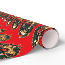 Load image into Gallery viewer, Festive Christmas Pug Wrapping Paper