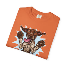 Load image into Gallery viewer, Playful German Shorthaired Pointer Dog Graphic Tee, Casual Pet Lover Shirt, Funny Dog T-Shirt, Gift for GSP Owners