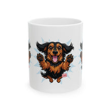 Load image into Gallery viewer, Dachshund Happy Pup Ceramic Mug (11oz &amp; 15oz)