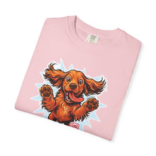 Load image into Gallery viewer, Playful Cocker Spaniel Dog Graphic T-Shirt, Pet Lover Tee, Unisex Cotton Top, Fun Gift for Dog Owners, Casual Wear Shirt