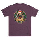 Festive Pug Christmas Tee, Holiday Shirt, Dog Lover Gift, Cute Animal Apparel, Unisex Crew Neck, Unique Christmas Present