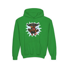 Load image into Gallery viewer, Youth Hoodie with Playful Dachshund Dog Design, Cozy Sweatshirt for Animal Lovers, Fun Pet Apparel, Gift for Kids, Perfect for Casual Wear