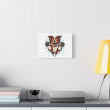 Load image into Gallery viewer, Happy Border Collie Illustration Canvas | Matte Stretched 1.25"