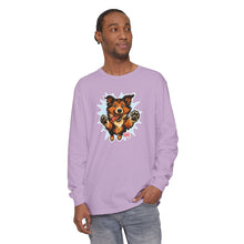 Load image into Gallery viewer, Happy Collie Dog Design Long Sleeve T-Shirt for Dog Lovers