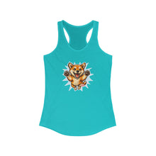 Load image into Gallery viewer, Shiba Inu Women's Tank Top, Cute Dog Lover Sleeveless Shirt, Ideal Racerback Singlet, Graphic Tee Gift for Her, Animal Print Summer Top
