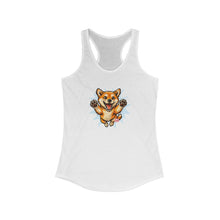 Load image into Gallery viewer, Shiba Inu Women's Tank Top, Cute Dog Lover Sleeveless Shirt, Ideal Racerback Singlet, Graphic Tee Gift for Her, Animal Print Summer Top