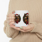 Festive  German Shepherd Dog Lover Ceramic Mug | Christmas Gift, Holiday Decor, Pet Lover's Mug, Cute GSD Cup, Coffee Tea Mug