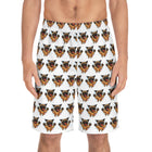 Pug Party Board Shorts - Fun Summer Swimwear, Beach Vacation, Dog Lover Gift, Poolside Comfort, AOP Surf Shorts