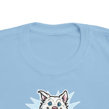 Load image into Gallery viewer, Happy Jumping Husky Toddler Tee | Cute Dog Paw Print