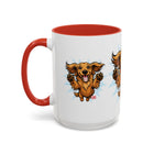 Happy Dachshund Jumping Mug | Accent Coffee Mug, 11oz 15oz