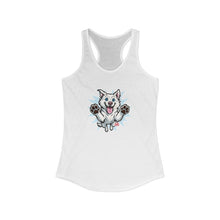 Load image into Gallery viewer, Women's Ideal Happy Husky Puppy Racerback Tank
