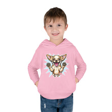 Load image into Gallery viewer, Happy Jumping Chihuahua Toddler Hoodie | Cute Dog Paw Print Design