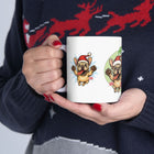 Ho Ho Ho Frenchie Christmas Mug - Holiday Coffee Cup, Dog Lover Gift, Cute Pet Mug, Fun Christmas Decor, Seasonal Kitchenware