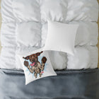 Fun German Shorthaired Pointer Dog Square Canvas Pillow