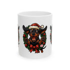 Festive Dachshund Dog Mug | Holiday Gift for Dog Lovers | Cute Christmas Coffee Cup | Pet Decor | Animal Lover Mug