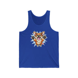 Corgi Splash Tank Top | Cute Paw-Splash Dog Lover Tank