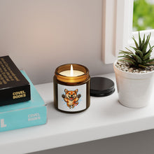 Load image into Gallery viewer, Happy Shiba Inu Puppy Illustration Candle | Amber Jar Soy Candle