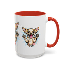Load image into Gallery viewer, Chihuahua Happy Pup Accent Coffee Mug – Cute Dog Lover Gift (11/15oz)