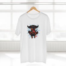 Load image into Gallery viewer, Playful Excited Dachshund Dog Leaping to Greet You - 100% Combed Cotton T-Shirt