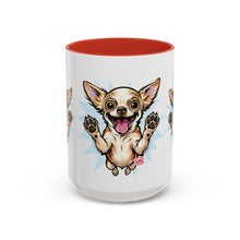 Load image into Gallery viewer, Chihuahua Happy Pup Accent Coffee Mug – Cute Dog Lover Gift (11/15oz)