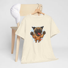 Load image into Gallery viewer, Playful Pug Unisex Tee - Fun Pet Lover T-Shirt, Gift for Dog Owners, Casual Attire, Animal Enthusiast Apparel, Cute Graphic Tee