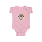 Happy Leaping Corgi Illustration Infant Bodysuit | Cute Puppy Baby Onesie