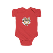 Load image into Gallery viewer, Happy Leaping Corgi Illustration Infant Bodysuit | Cute Puppy Baby Onesie